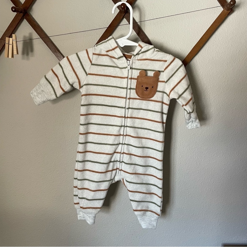 Carter’s fleece hooded jumpsuit